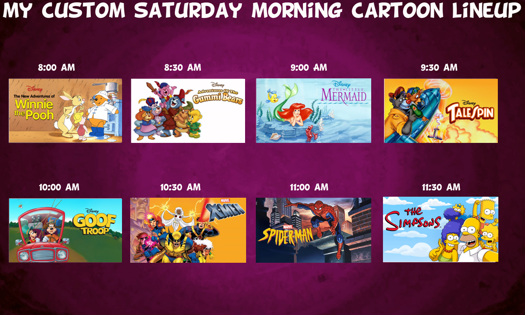 Download Saturday Lineup My Custom Saturday Morning Cartoon Lineup by MaxGoudiss on DeviantArt