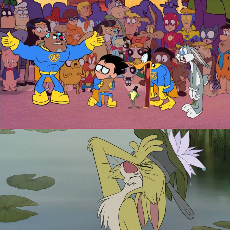 Rabbit Facepalms at WB 100th Anniversary ending by MaxGoudiss on DeviantArt