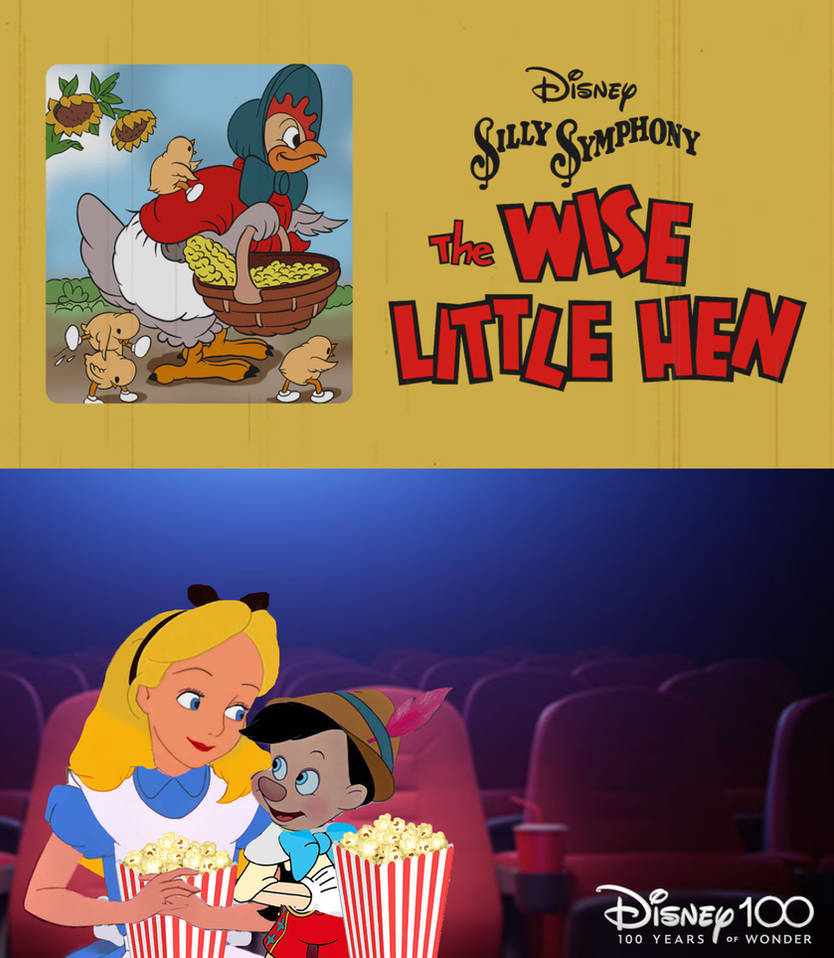 Alice and Pinocchio watch The Wise Little Hen by MaxGoudiss on DeviantArt