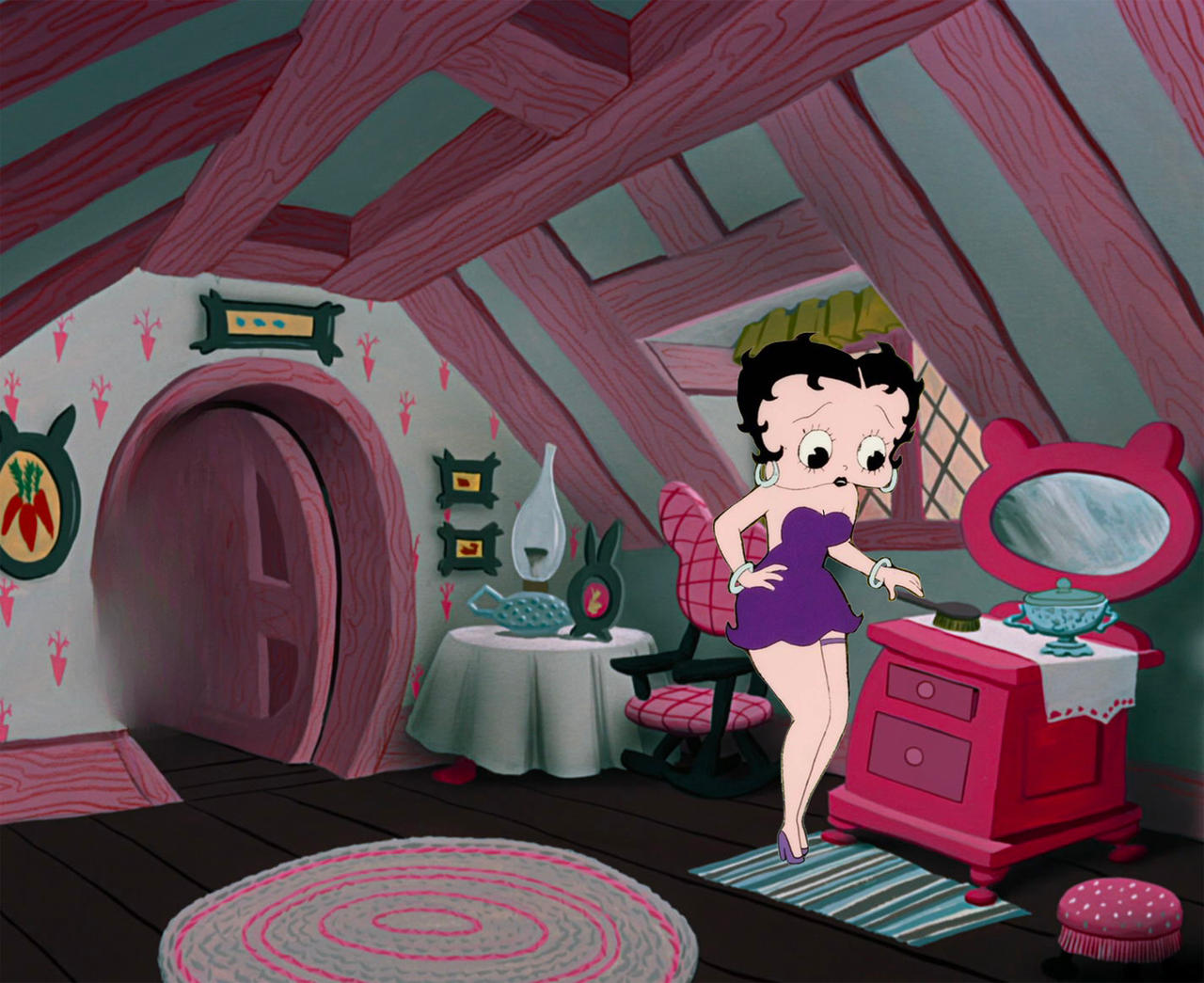 Betty Boop in the White Rabbit's house by MaxGoudiss on DeviantArt