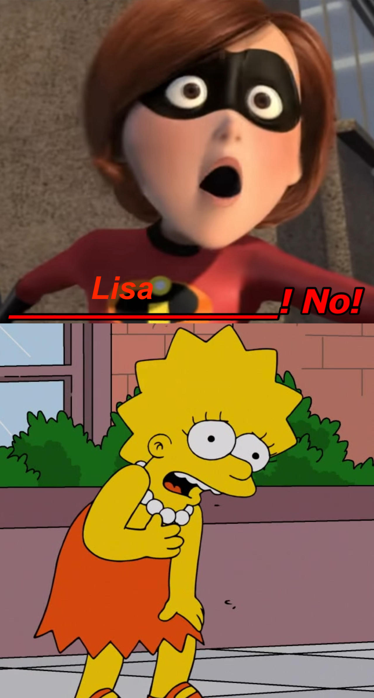 Scared Lisa Sim Lisa Simpson's Panic Attack Shocks Elastigirl by MaxGoudiss on DeviantArt