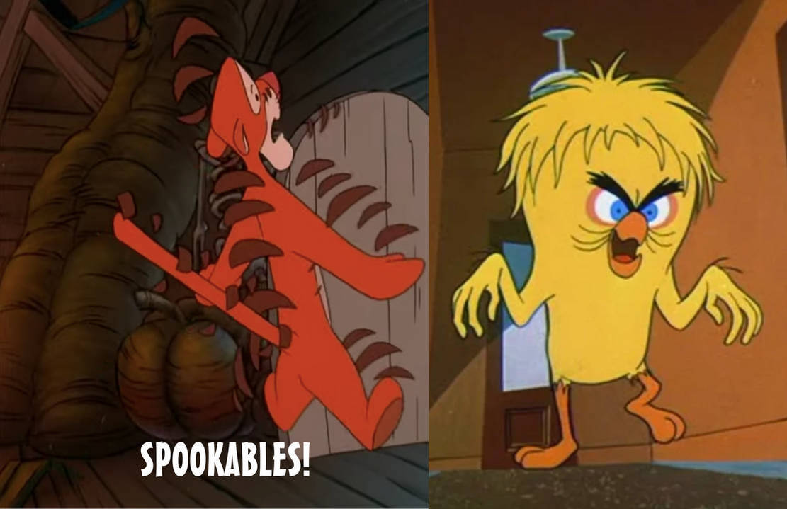 Tiitty Monster Monster Tweety scares Tigger by MaxGoudiss on DeviantArt