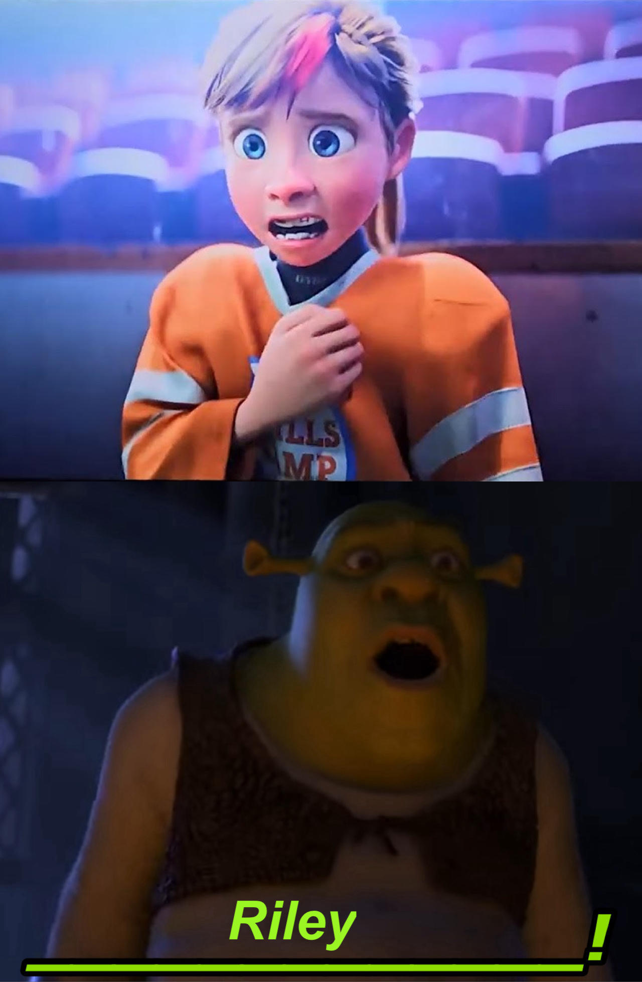 Shocked Riley Riley's Panic Attack Shocks Shrek by MaxGoudiss on DeviantArt
