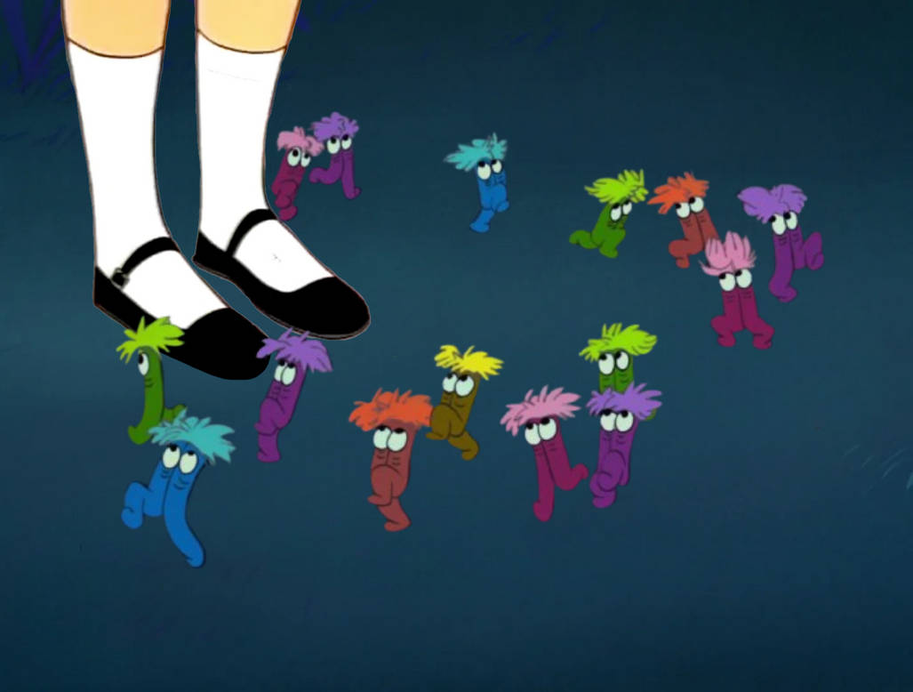The Mome Raths running around Alice (HB)'s shoes by MaxGoudiss on ...