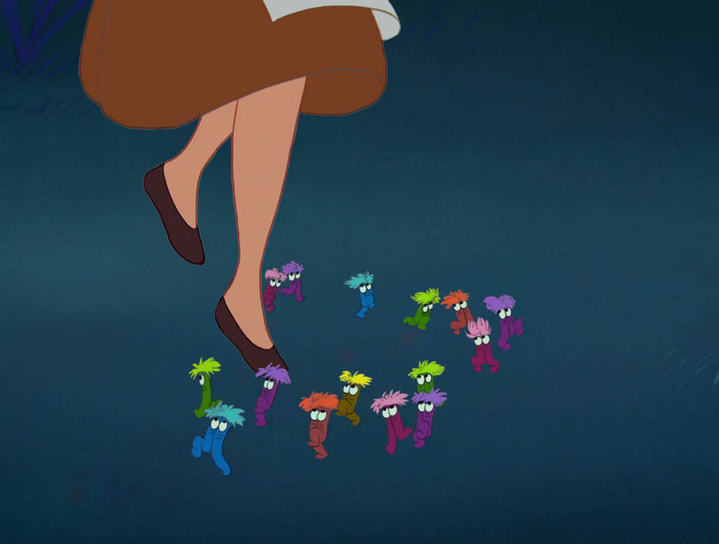 The Mome Raths running around Cinderella's legs by MaxGoudiss on DeviantArt