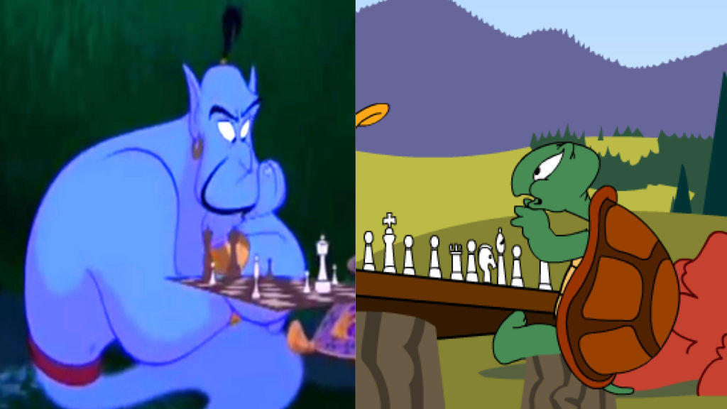 Cecil Turtle Is Playing Chess With Genie by MaxGoudiss on DeviantArt