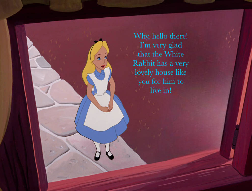 Alice Rabbit House Alice talking to the White Rabbit's House by MaxGoudiss on DeviantArt