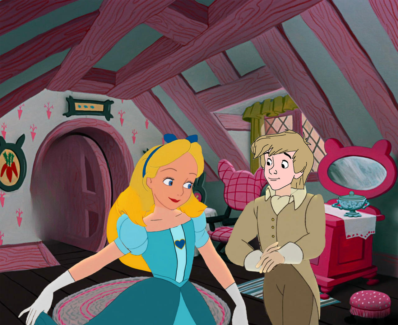 White Rabbit House Deviantart Alice and Arthur inside the White Rabbit's House by MaxGoudiss on ...