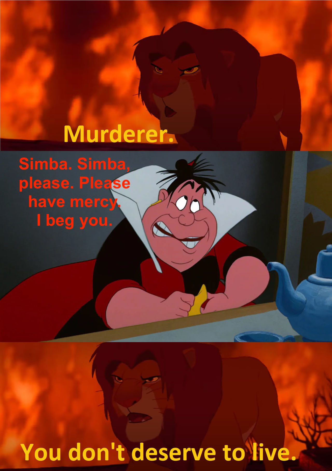 Simba calls Queen of Hearts a murderer by MaxGoudiss on DeviantArt