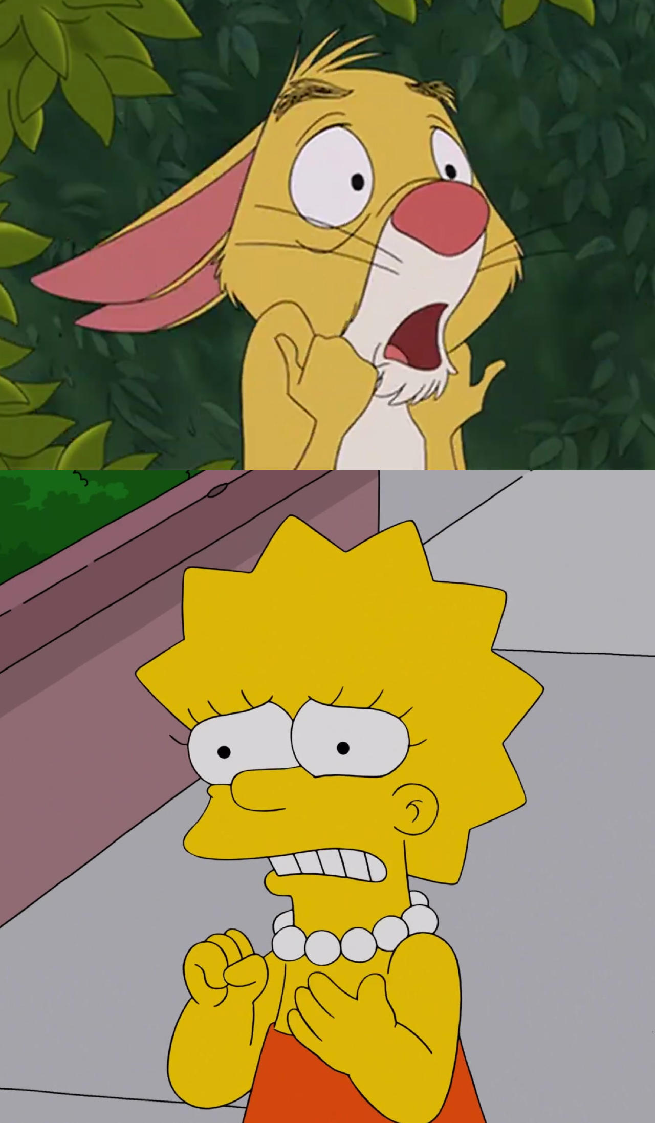 Scared Lisa Sim Lisa Simpson's Panic Attack Shocks Rabbit by MaxGoudiss on DeviantArt