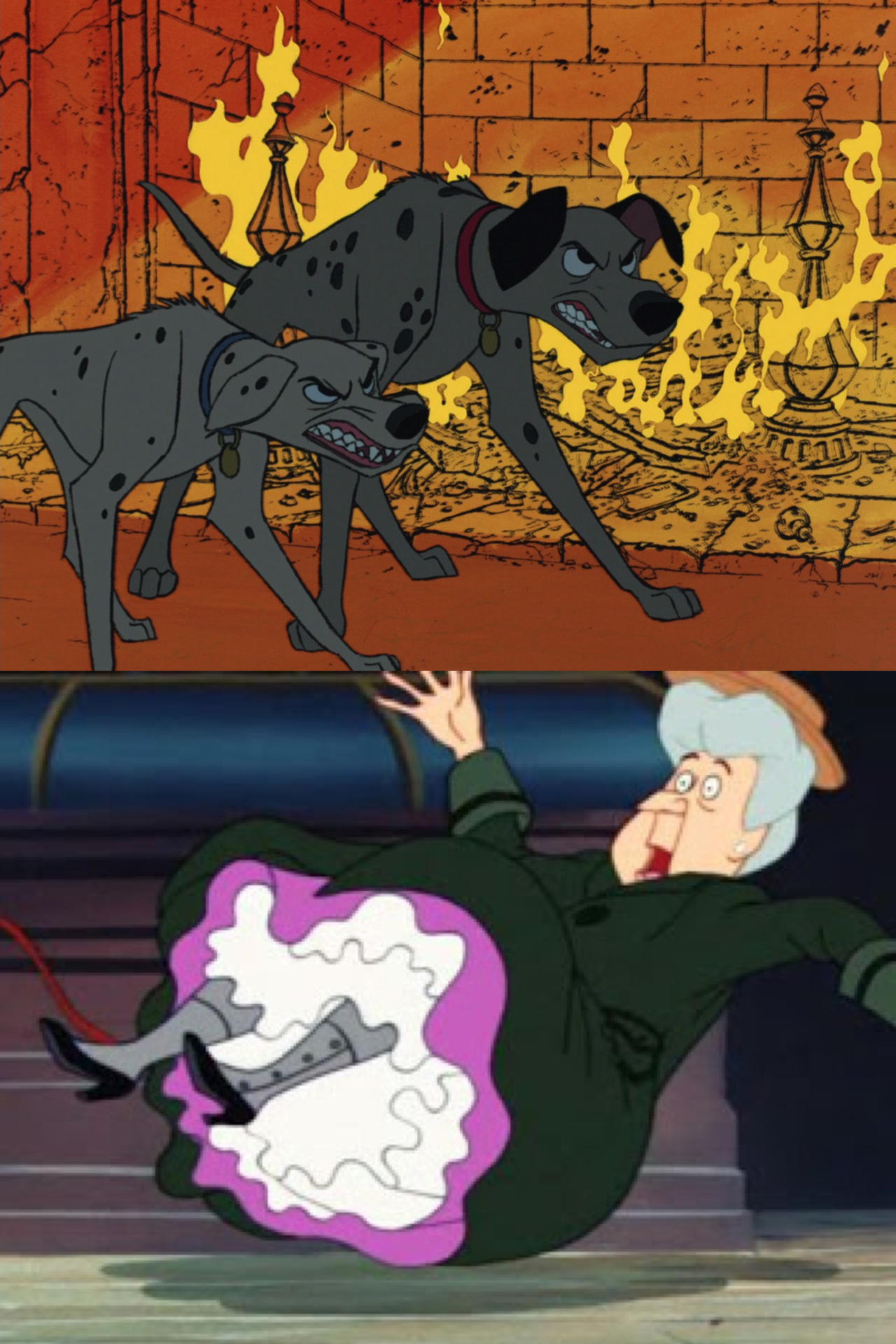 Pongo and Perdita Growls at Aunt Sarah by MaxGoudiss on DeviantArt