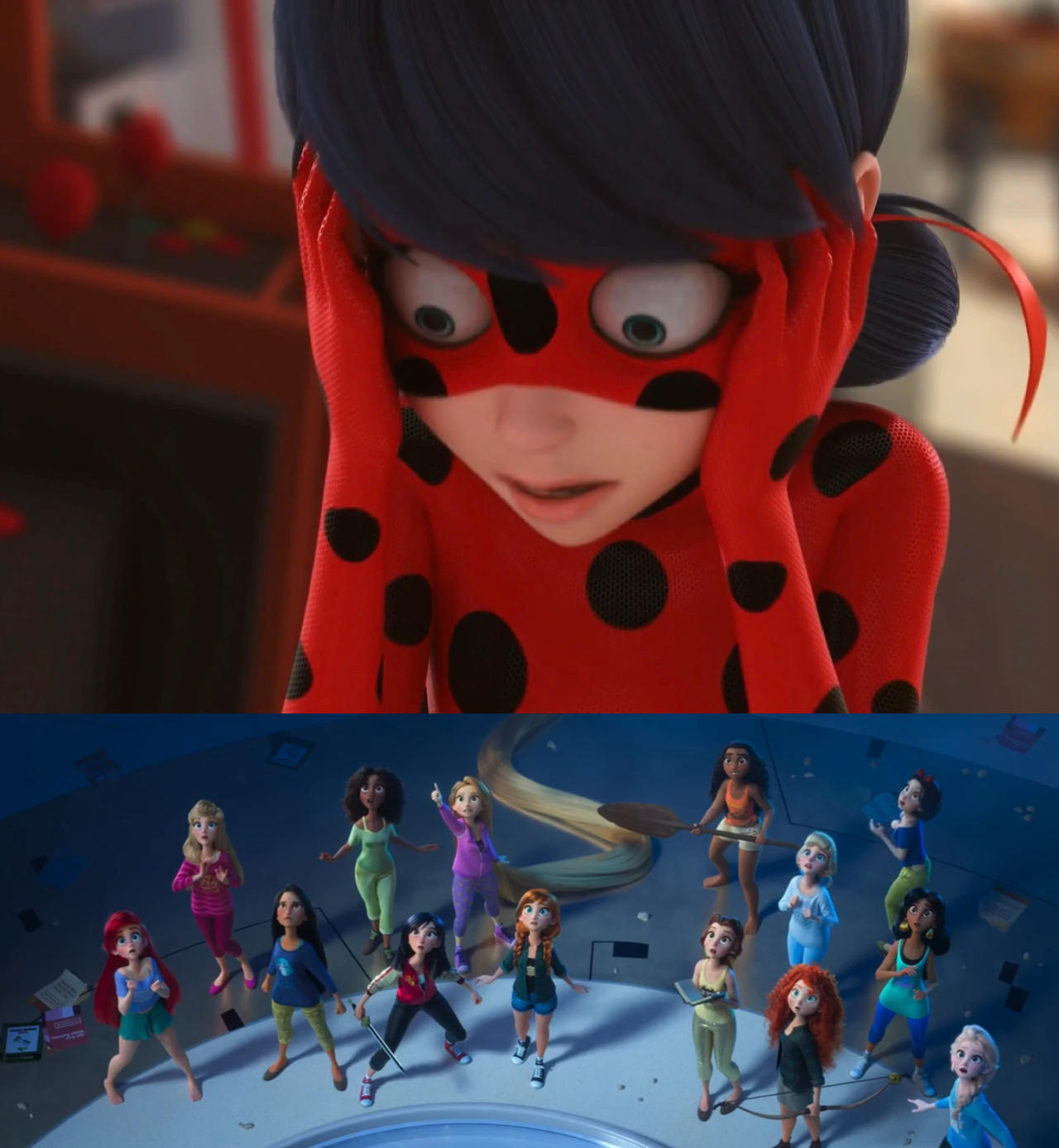 Ladybug Getting Scared Ladybug's Panic Attack Shocked Disney Princesses by MaxGoudiss on ...