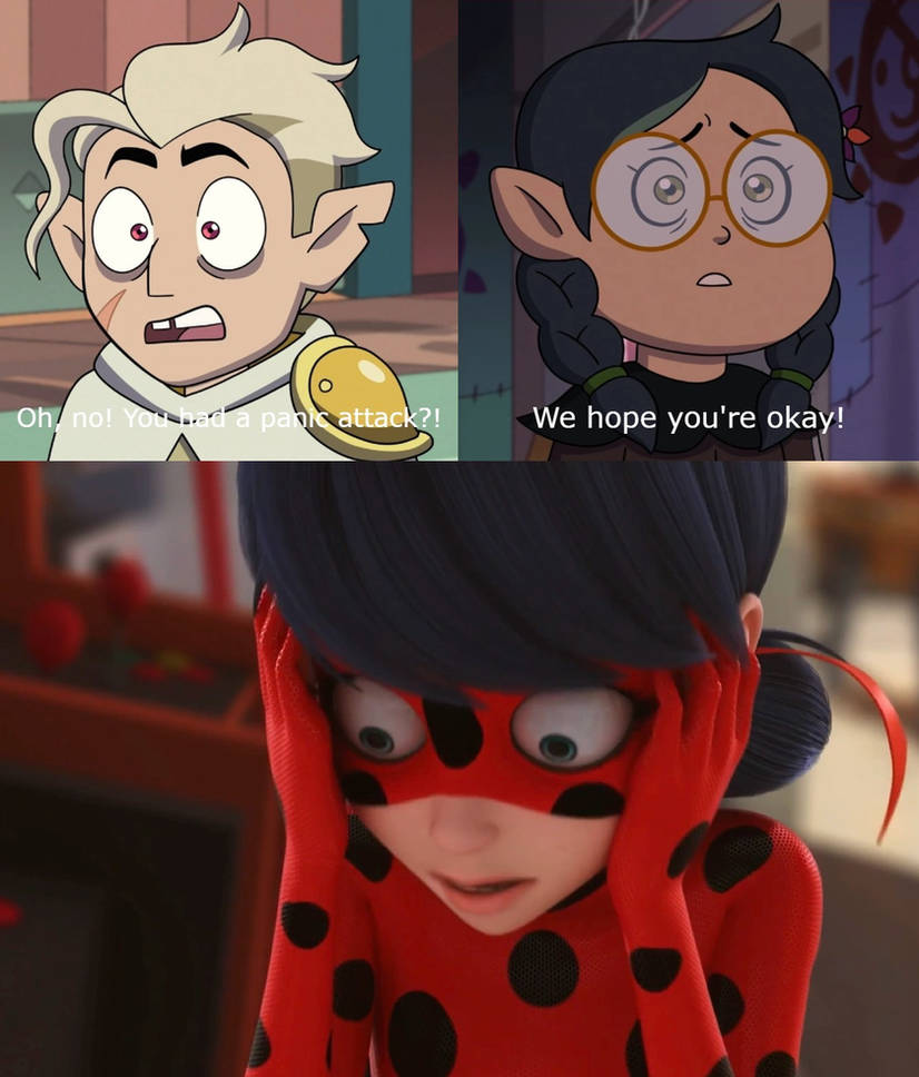 Shell Shock Ladybug Ladybug's panic attack shocks Hunter and Willow by MaxGoudiss on DeviantArt