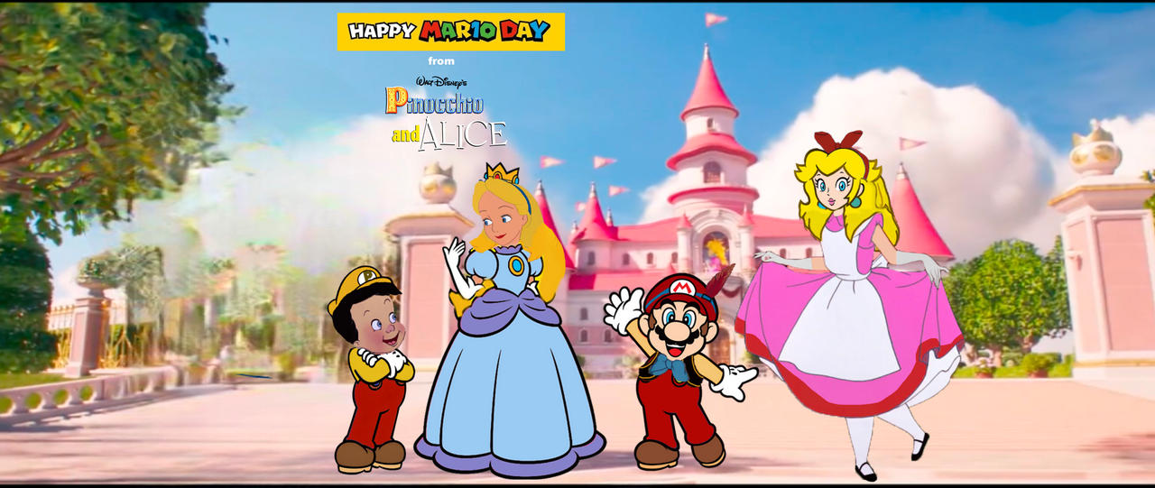 Alice Mario Happy Mar10 (Mario) Day from Pinocchio and Alice by MaxGoudiss on ...