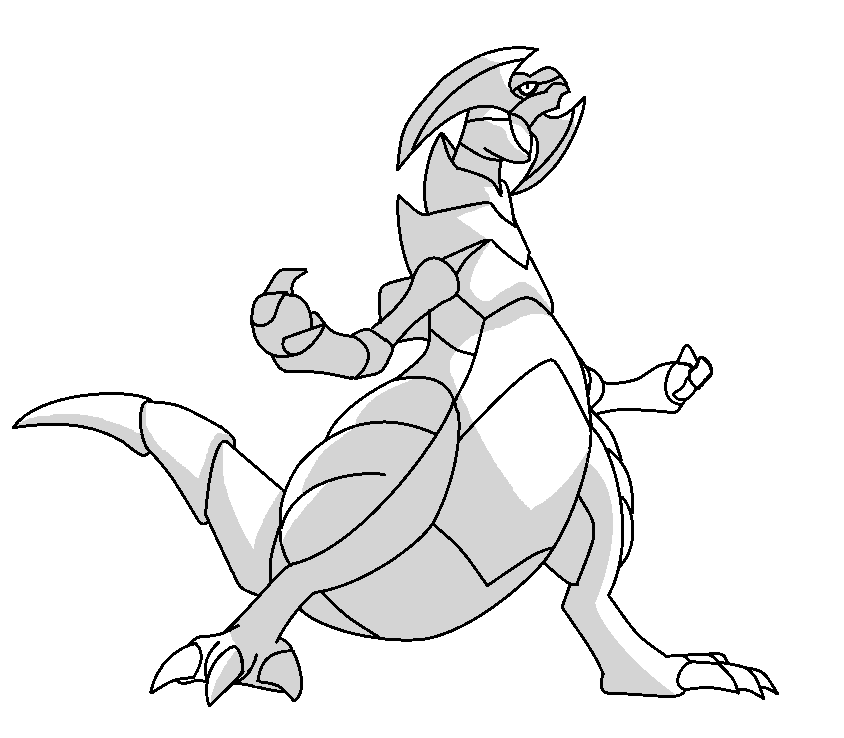 mega haxorus pokemon coloring page Haxorus colorless pokemon deviantart