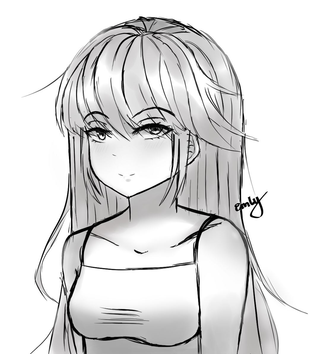 Random Basic Drawn Girls Random Sketch Of A Girl by EmlyArgo on DeviantArt