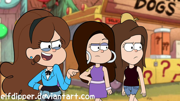 Reverse Falls! (Mabel, Jessica, and Katy)