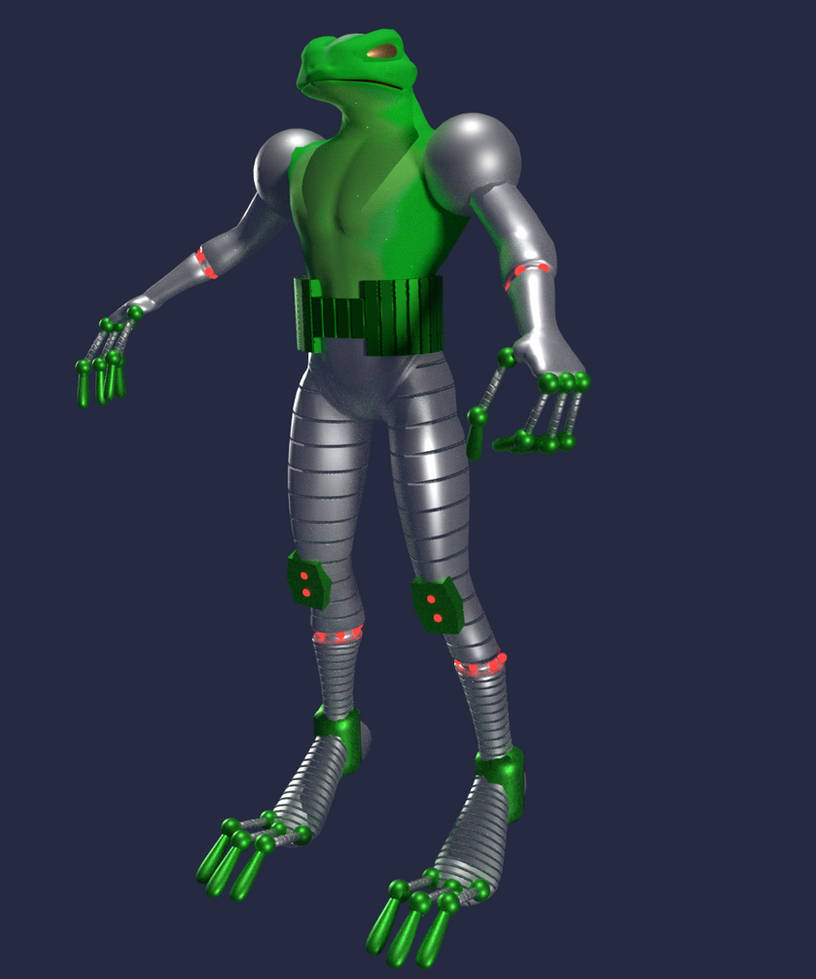 Cyberfrog 3d model (Work in Progress) by Reikiba75 on DeviantArt