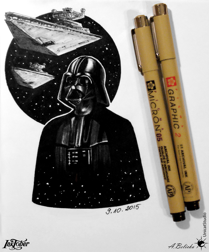 Vader - Star Wars X InkTober / 09 10 2015