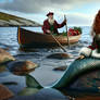 Scottish Merrow and Father Christmas