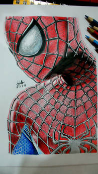 The Amazing Spider-man 2 Color Pencil Drawing