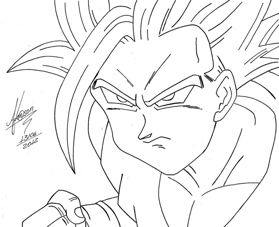 Gohan Writing Gohan_ by Alerson on DeviantArt