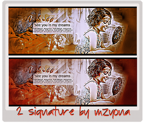 2 signature By mzyona