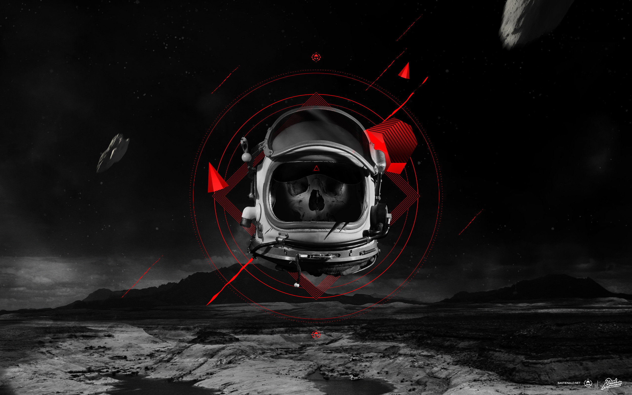 dead astronaut wallpaper