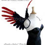 Black RED PSYCHE Angel WINGS