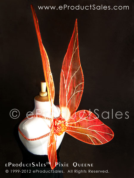 Iridescent Orange Yellow fairy Wings eProductSales