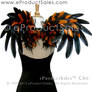 Black/Orange FeatherCHII Angel Wings 4 Halloween