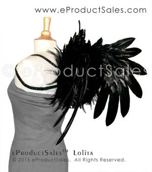 eProductSales Black Feather LOLITA Wings