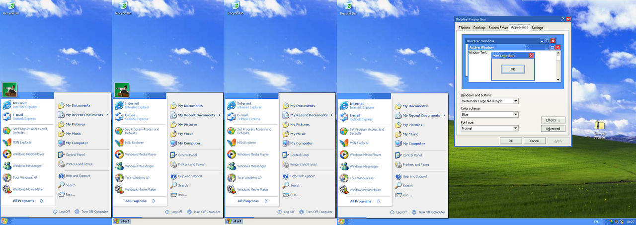 Watercolor Large Visual Style for Windows XP by alecu222 on DeviantArt