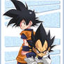 Goku and Bejita - Dragon Ball