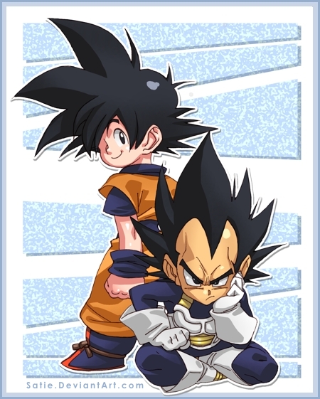 Goku and Bejita - Dragon Ball