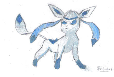 Glaceon Freehand Drawing