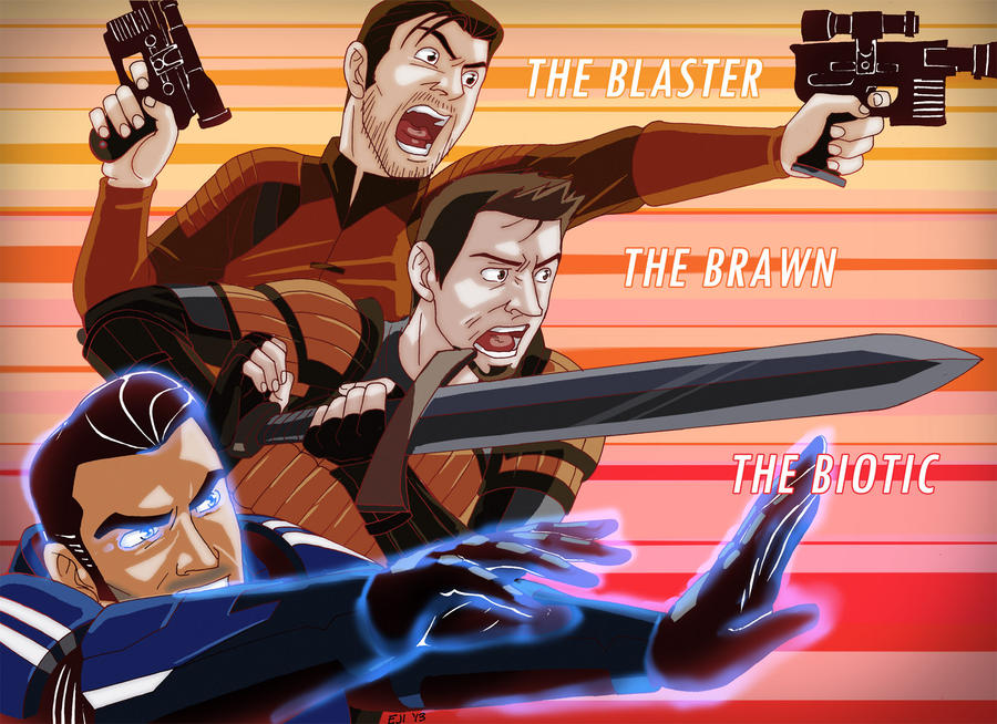 The Blaster, the Brawn, and the Biotic