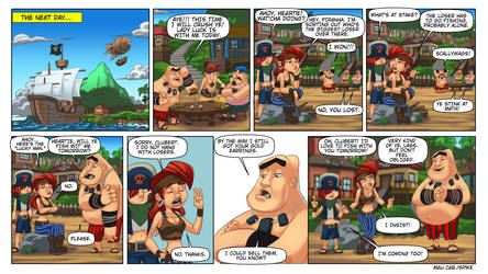 comical Pirates comic Strip