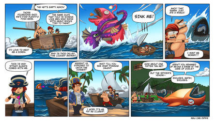 comical Pirates comic Strip 2
