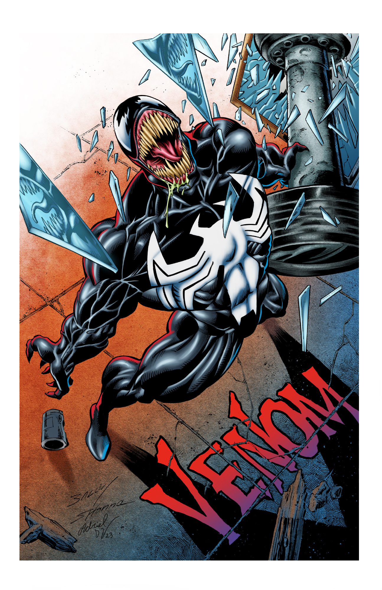 Venom Inverted Color Venom retro COLORS sample by AdrielDallaVecchia on DeviantArt