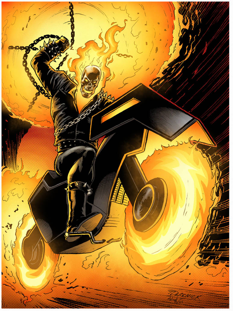 Zombie Rider X Colering Ghost Rider COLORS sample by AdrielDallaVecchia on DeviantArt