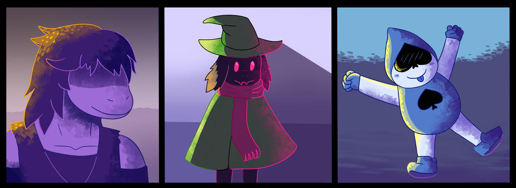 Delta Rune Trio Deltarune trio by berryrue on DeviantArt