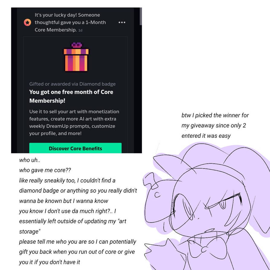 Who gave me core?? by jestereatingacookie on DeviantArt