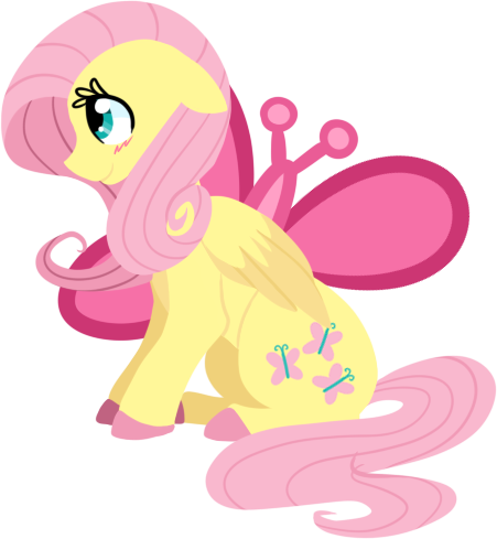 Fluttershy Lineless