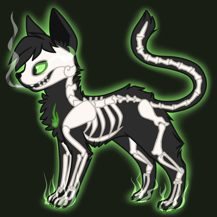 Spooky Scary Skeleton Cats by LittlePinkAlpaca on DeviantArt