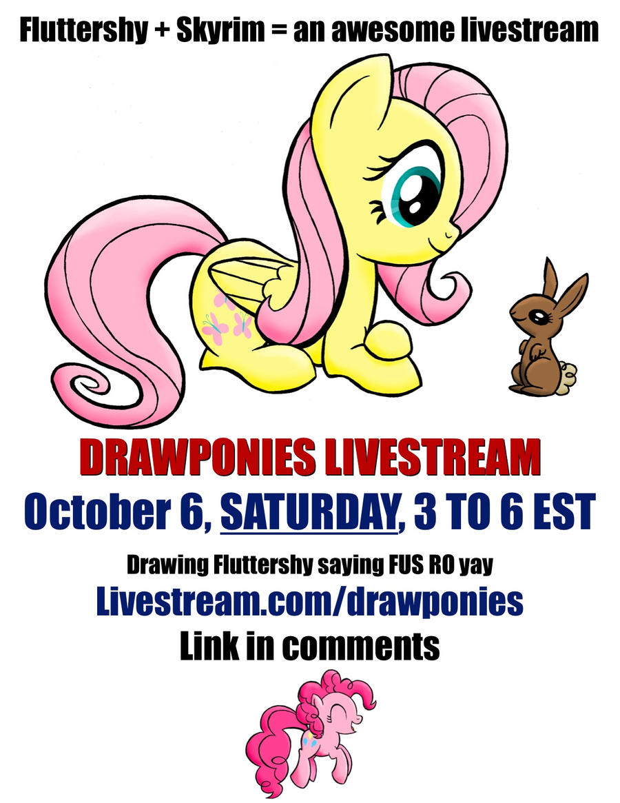 Livestream SATURDAY October 6 from 3 to 6 pm EST