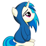 Vinyl Scratch in a Hoodie