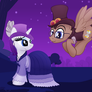Steampunk Rarity and Doctor Whooves