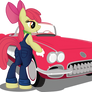 Applebloom and her Corvette