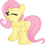 Fluttershy being Cute (Vector)